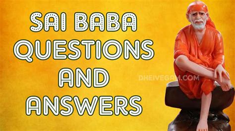 sai baba answer my question|sai baba questions and answers ask ganesha.